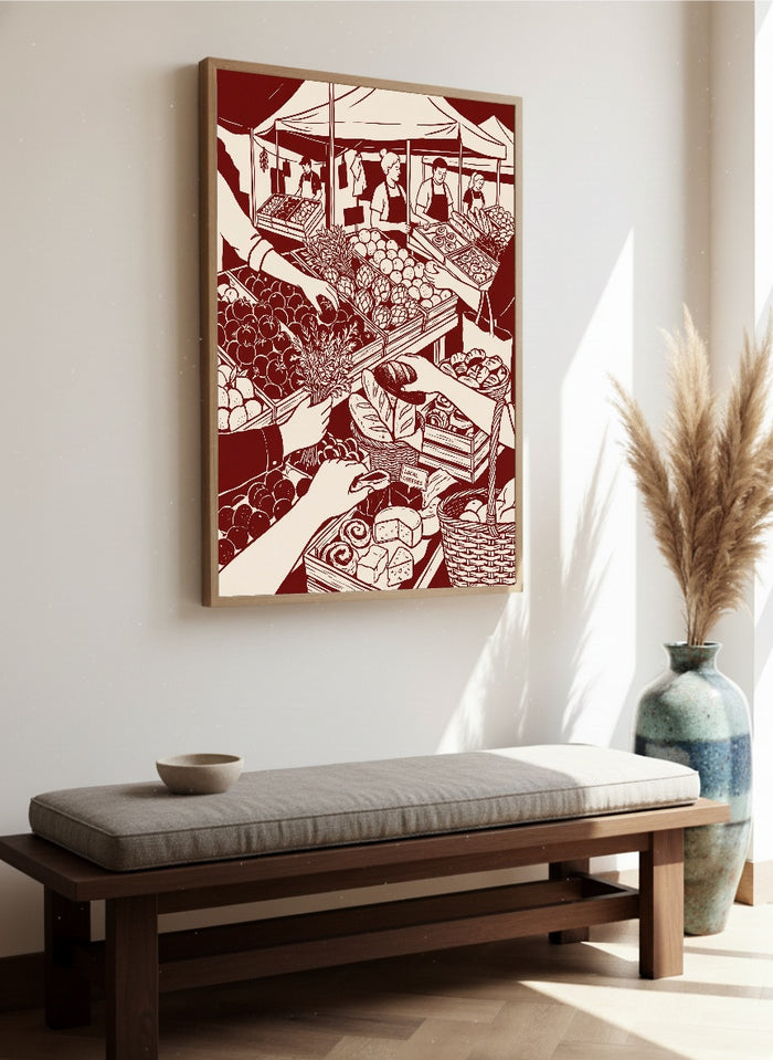 Festive Gathering – Poster und Kunstdruck