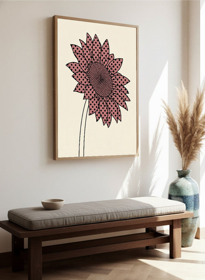 Dotted Mushroom Whimsy – póster e impresión artística