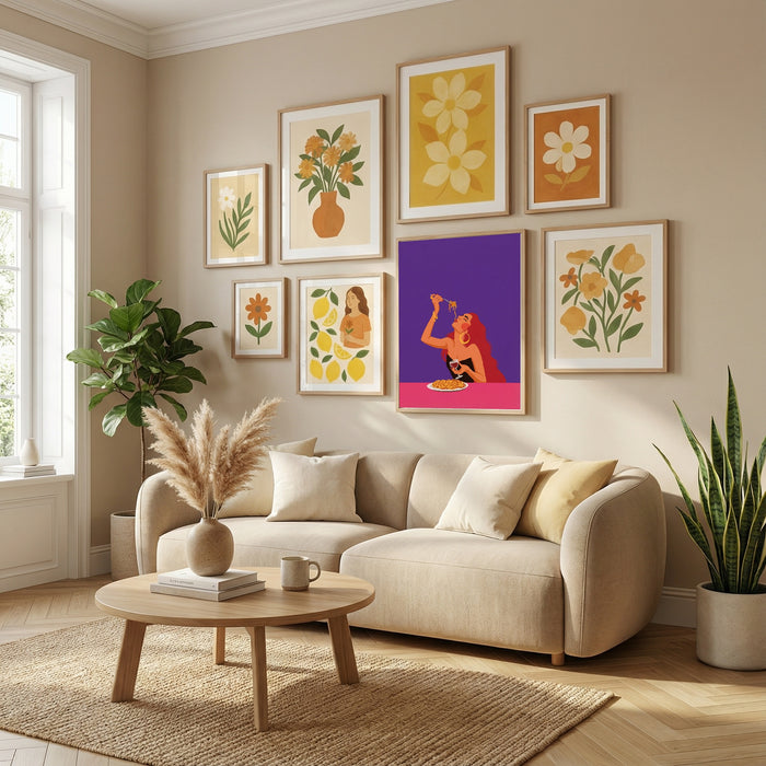 Spaghetti Bliss – poster and art print