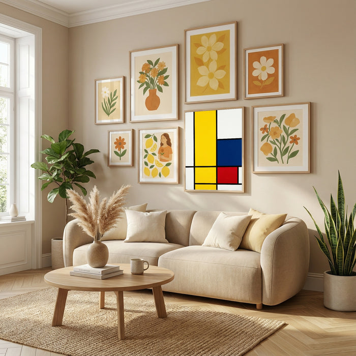 Primary Grid – póster e impresión artística