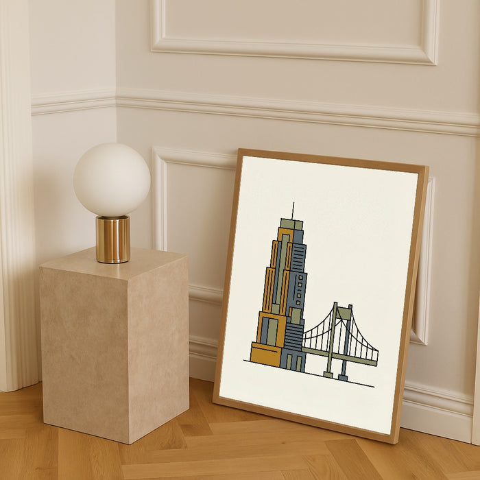 Geometric Bicycle – poster and art print