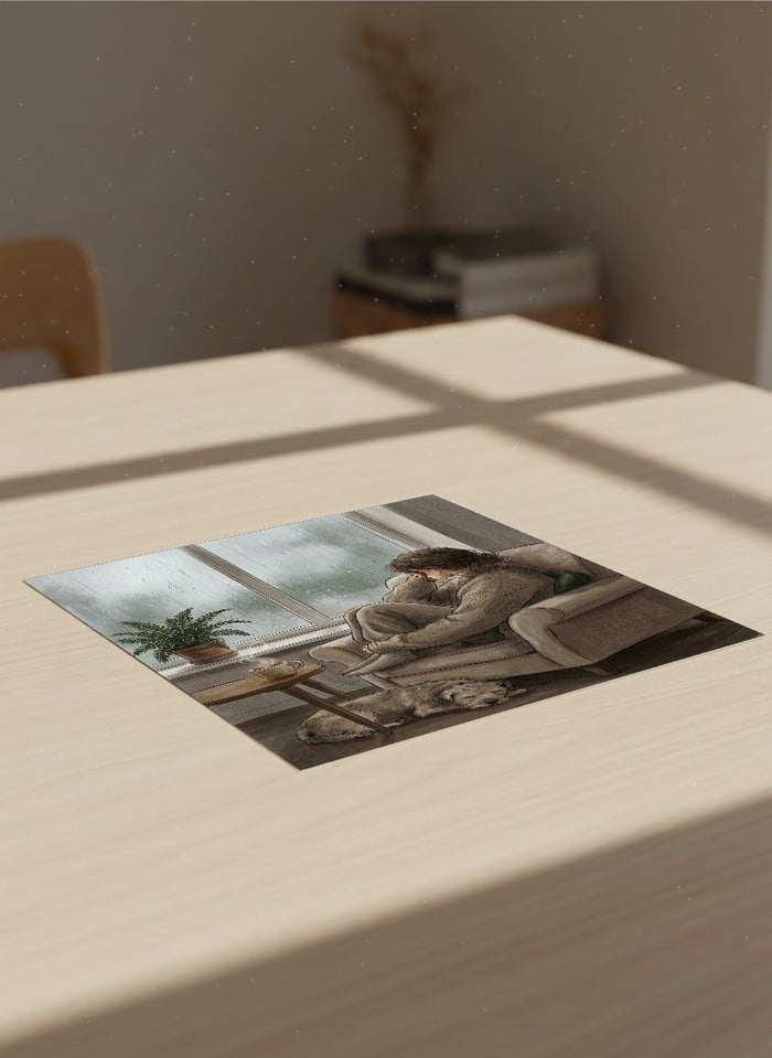 Quiet Repose Beige – plakat og kunsttryk