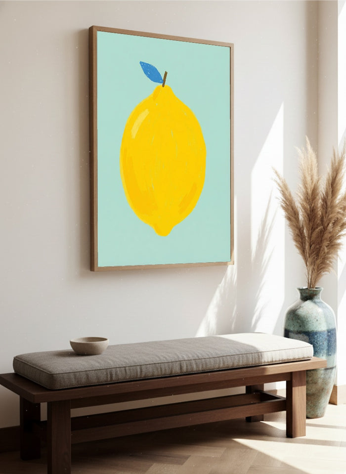 Bold Green Pear – poster and art print