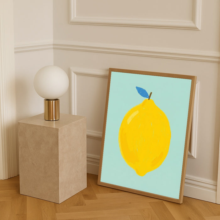 Bold Green Pear – poster and art print