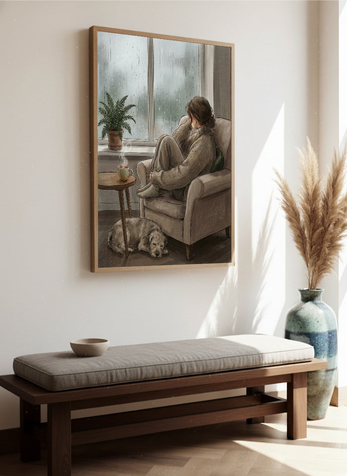 Quiet Repose Beige – plakat og kunsttryk