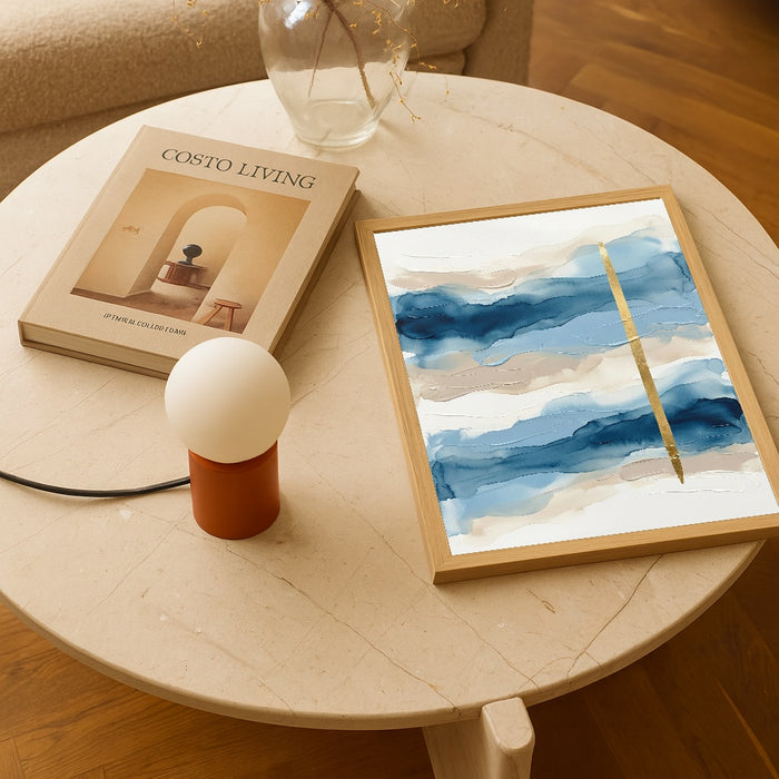 Blue Horizon Blocks – póster e impresión artística