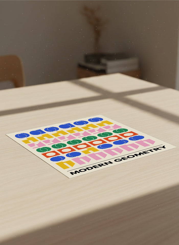 Bauhaus Blooms Grid – plakat og kunsttryk