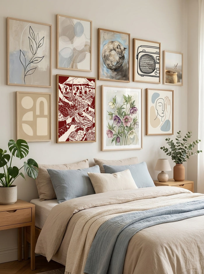 Festive Gathering – Poster und Kunstdruck