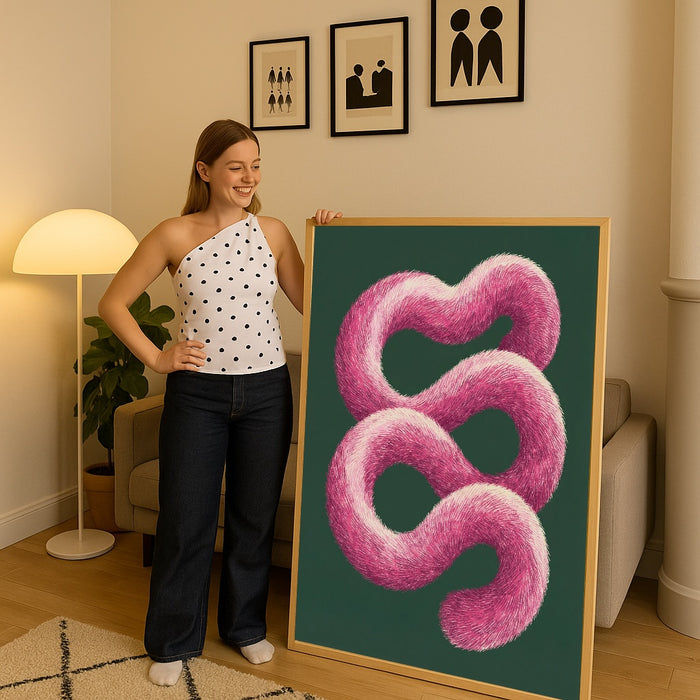 Organic Bloom Green – affiche et impression d’art