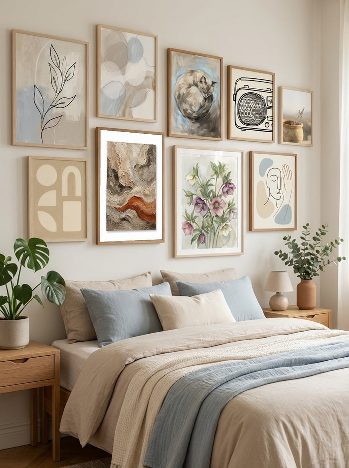 Earthy Patches – plakat og kunsttryk