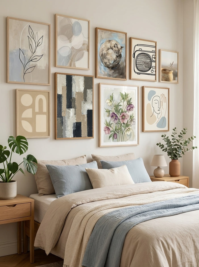 Muted Blocks – plakat og kunsttryk