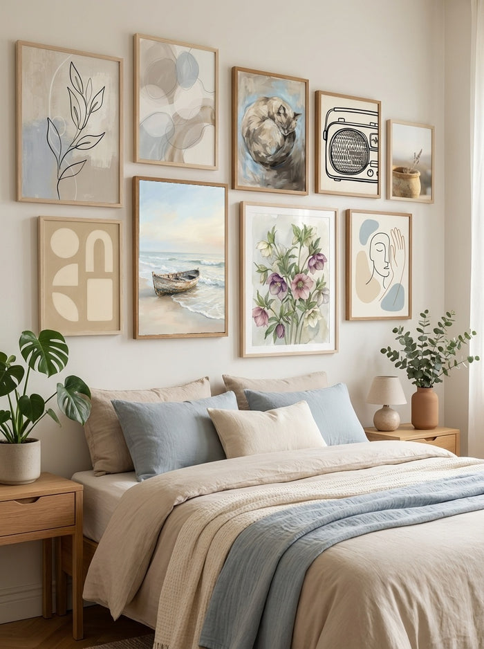 Coastal Solitude Blue – juliste ja taidepainatus