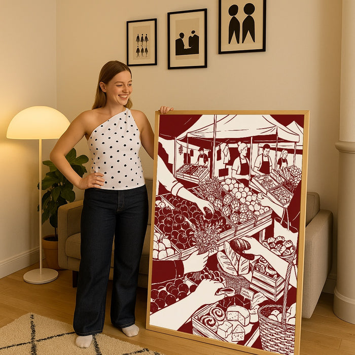 Festive Gathering – Poster und Kunstdruck