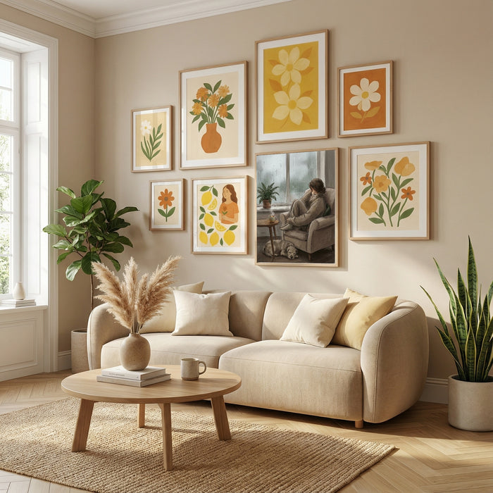 Quiet Repose Beige – plakat og kunsttryk