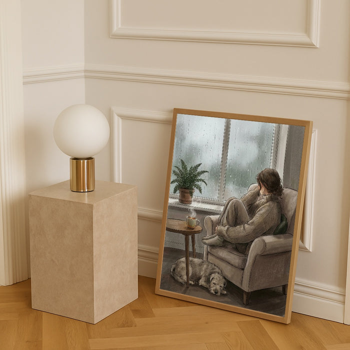 Quiet Repose Beige – plakat og kunsttryk