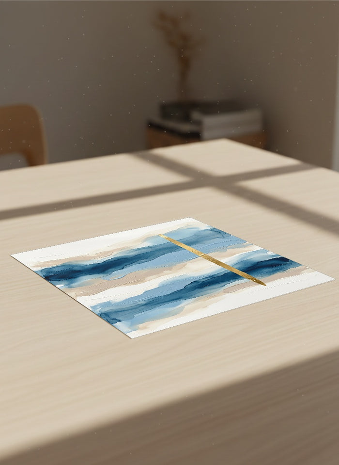 Blue Horizon Blocks – póster e impresión artística