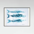 202 3xfish Poster – Poster und Kunstdruck
