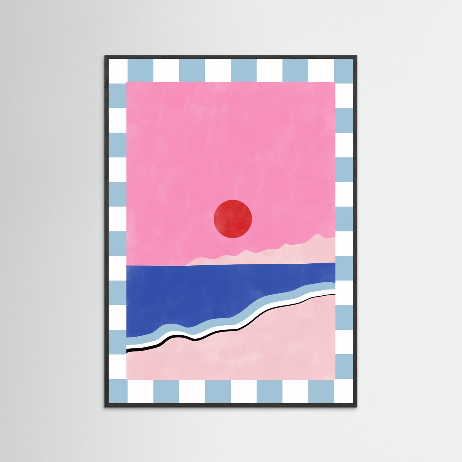 Black Wood Abstract Composition No. 45 Poster