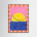 Black Wood Abstract Composition No. 47 Poster