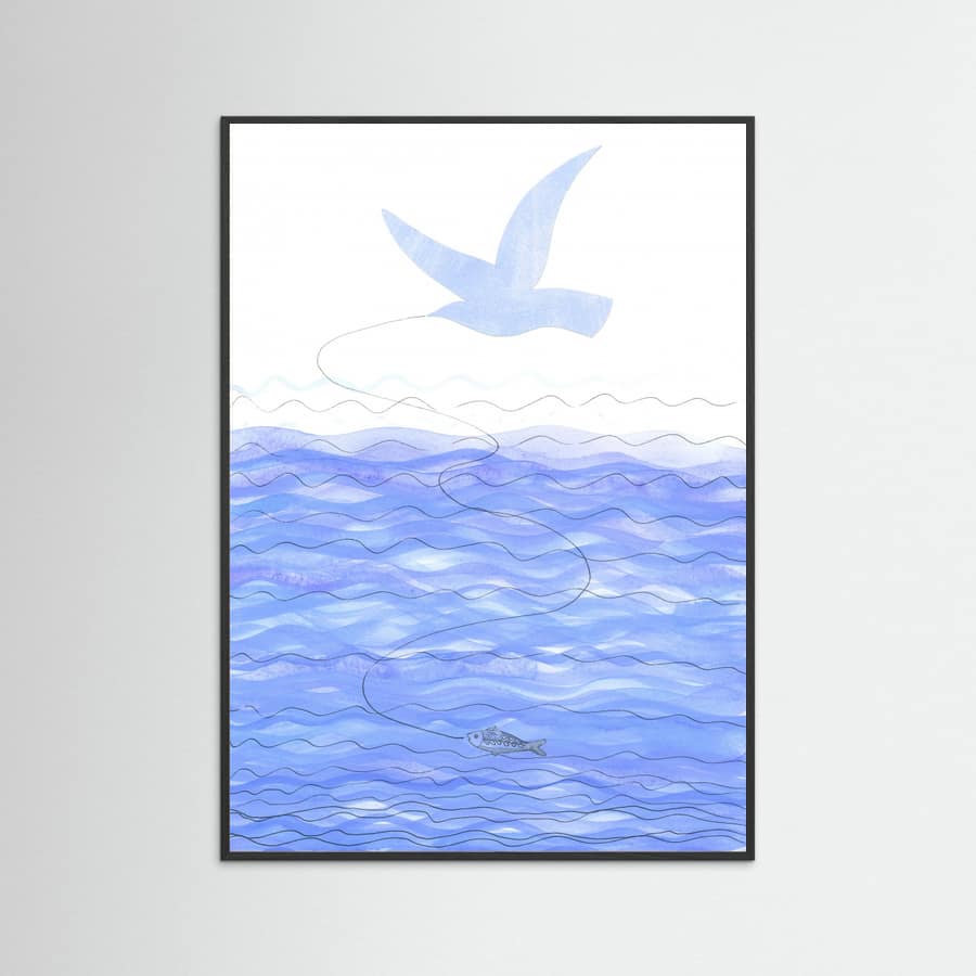 Above the Ocean Waves Poster – poster and art print