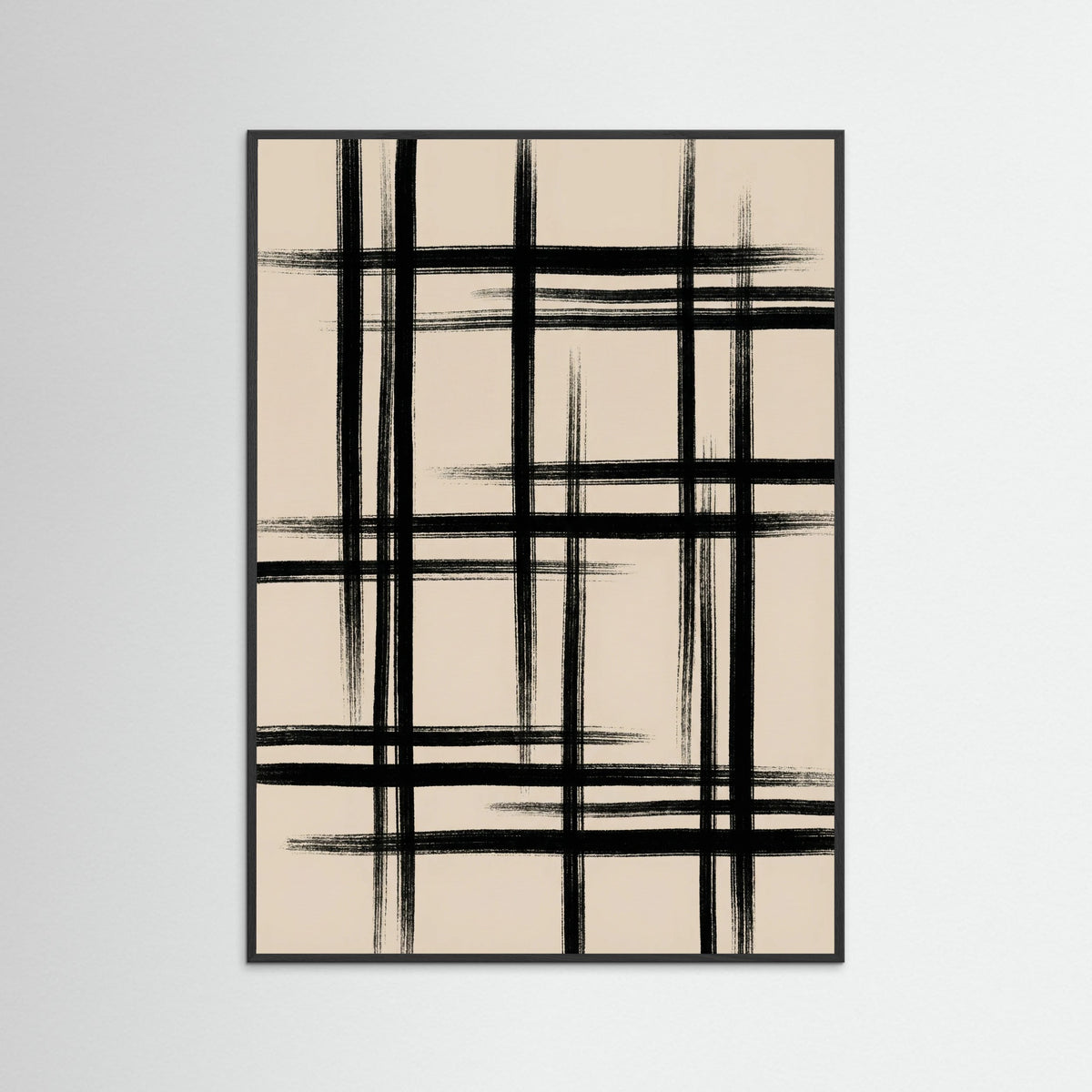 Black Wood Abstract Arch