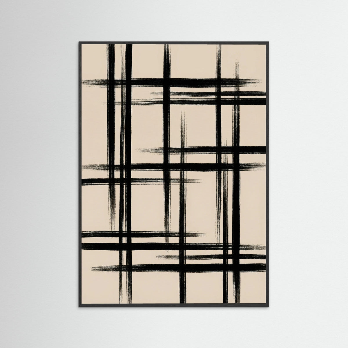 Black Wood Abstract Arch