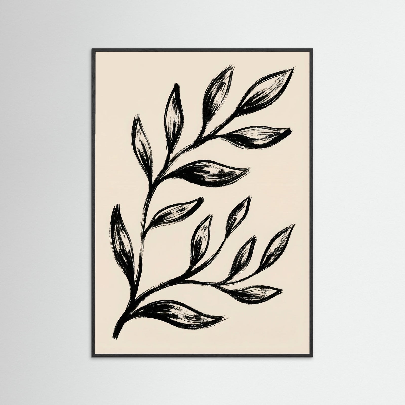 Black Wood Abstract Blooms