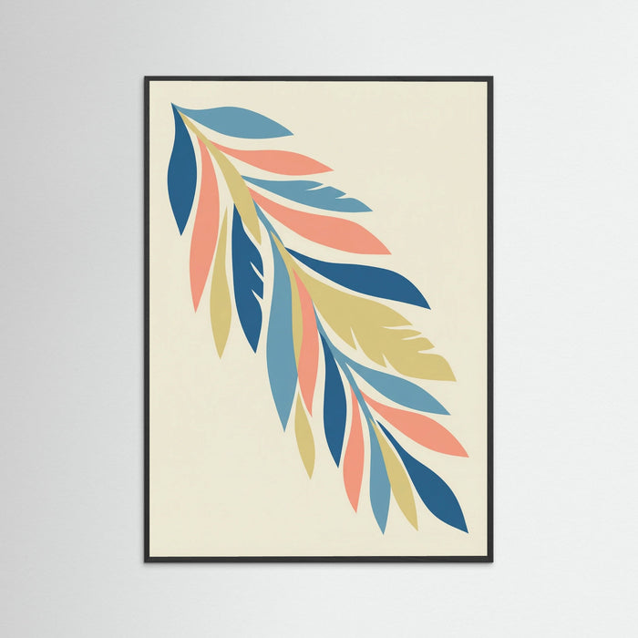 Black Wood Abstract Blooms