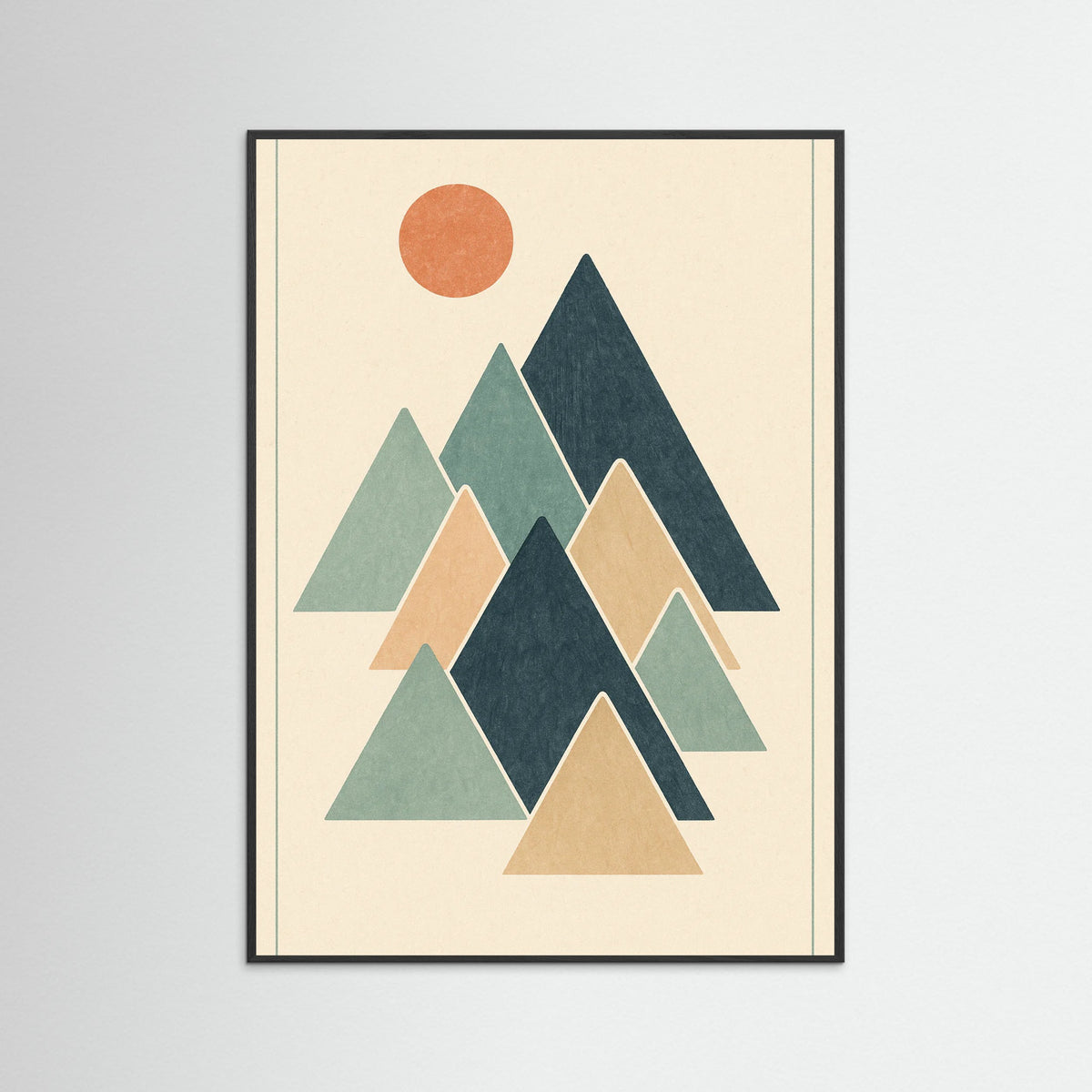 Black Wood Abstract Blue Shape