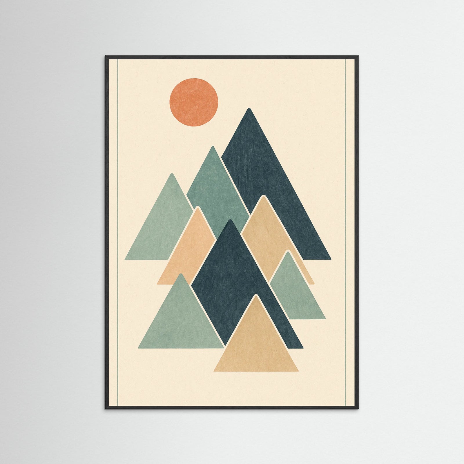 Black Wood Abstract Blue Shape