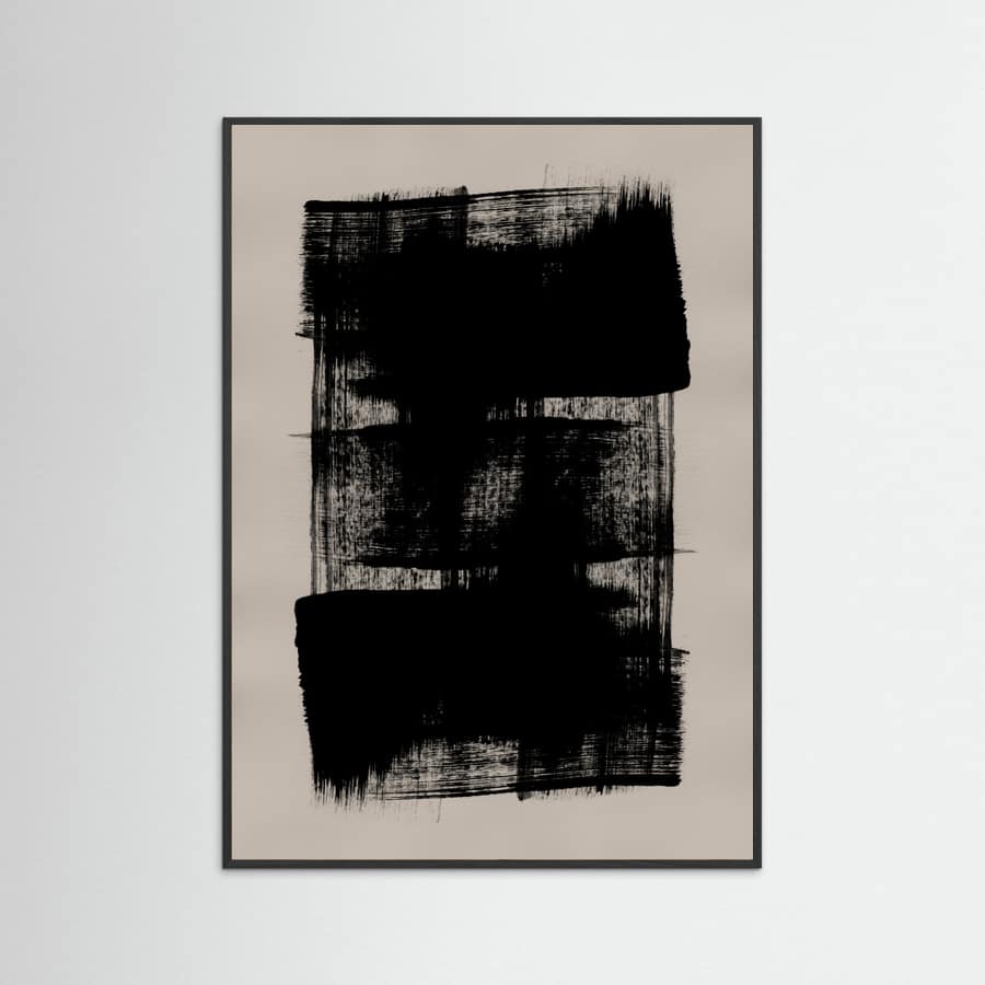 Abstract Brush Strokes 180Y Poster – Poster und Kunstdruck