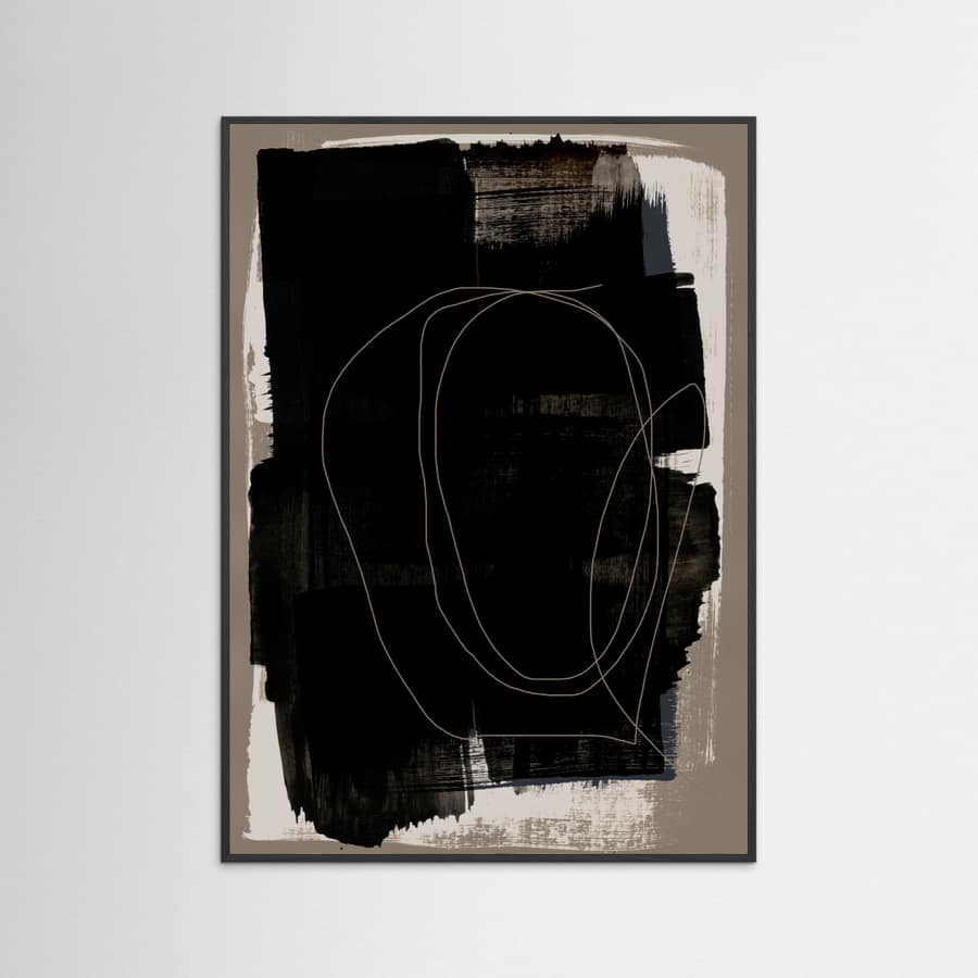 Abstract Brush Strokes 180Z Poster – Poster und Kunstdruck
