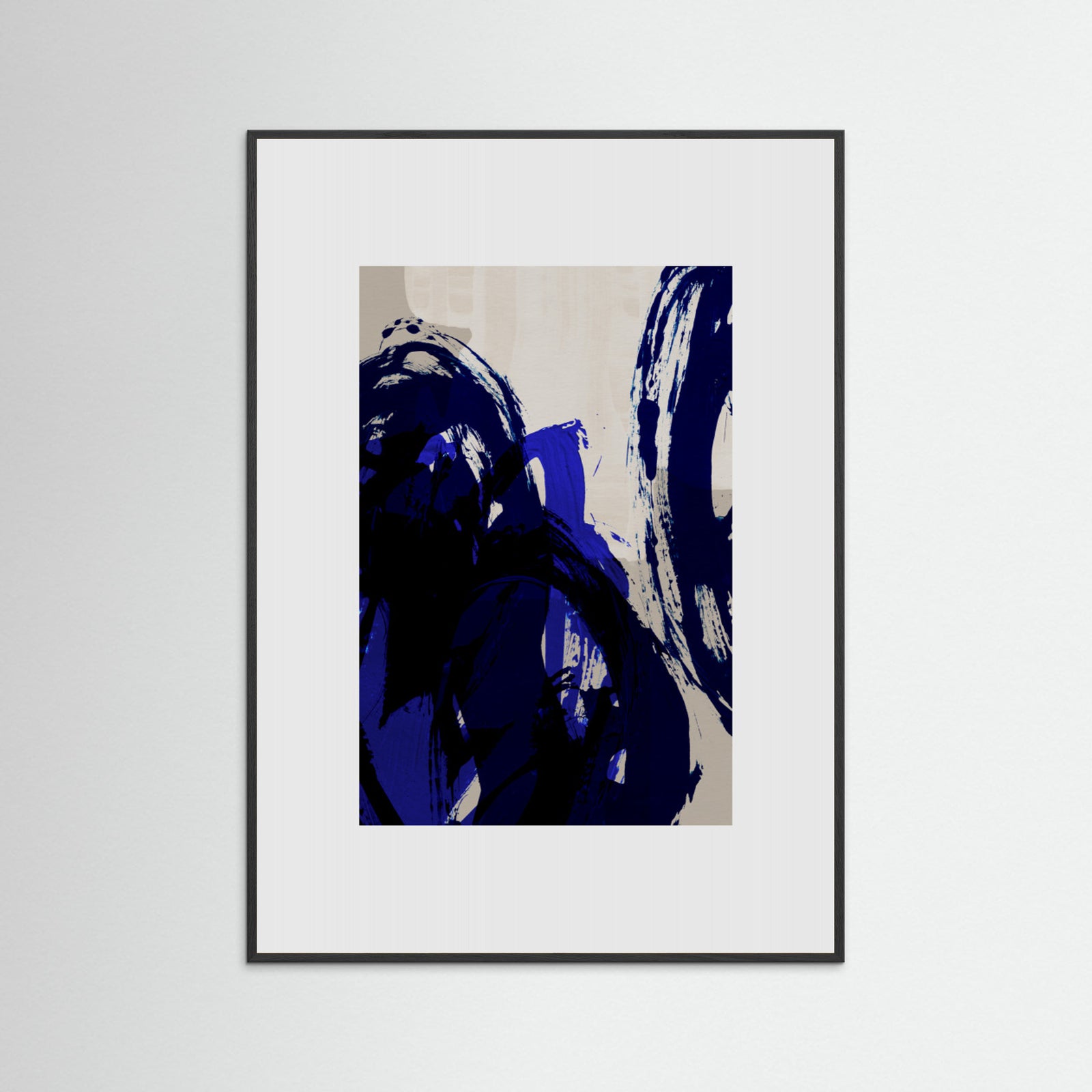Black Wood Abstract Brush Strokes 20 Poster