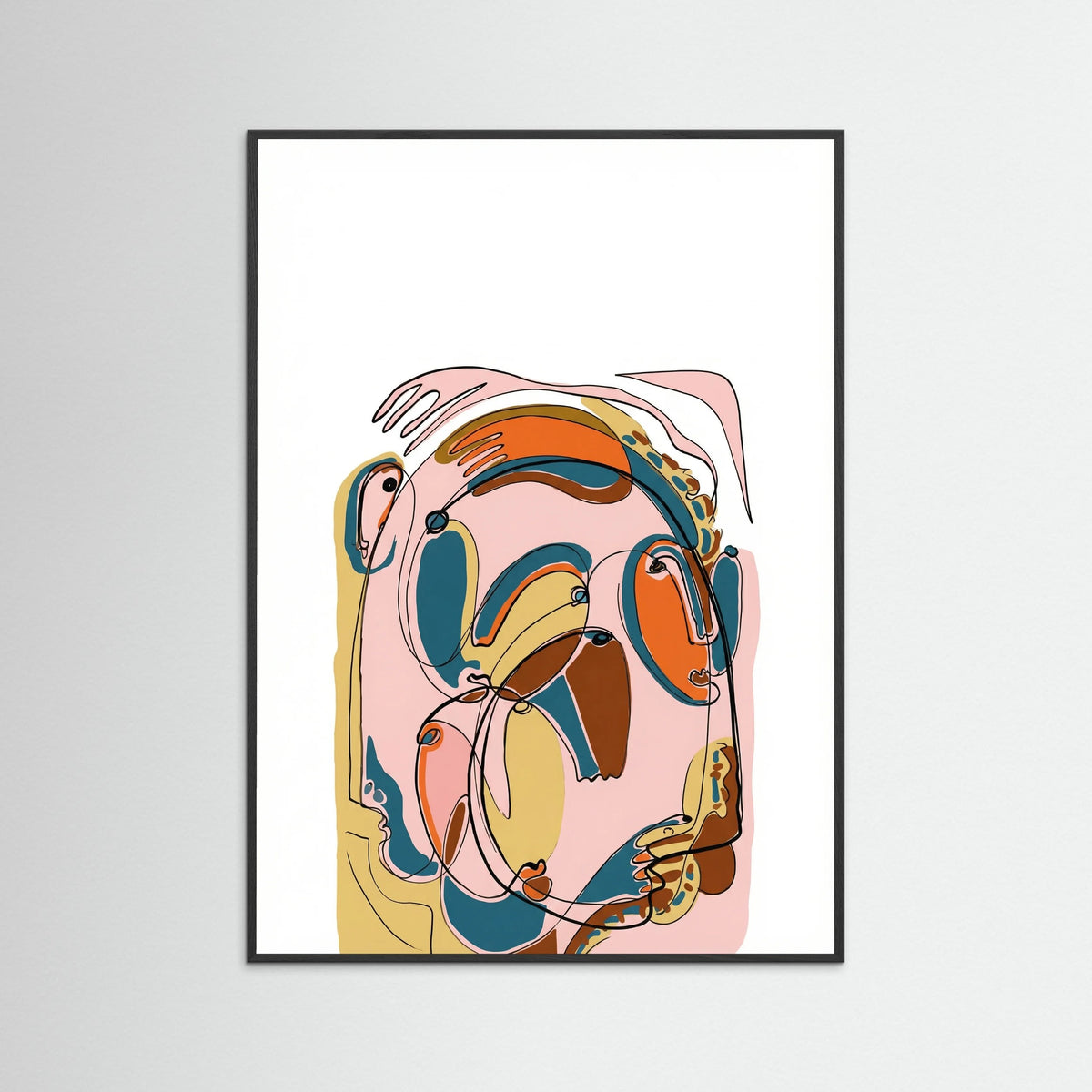 Black Wood Abstract Connections