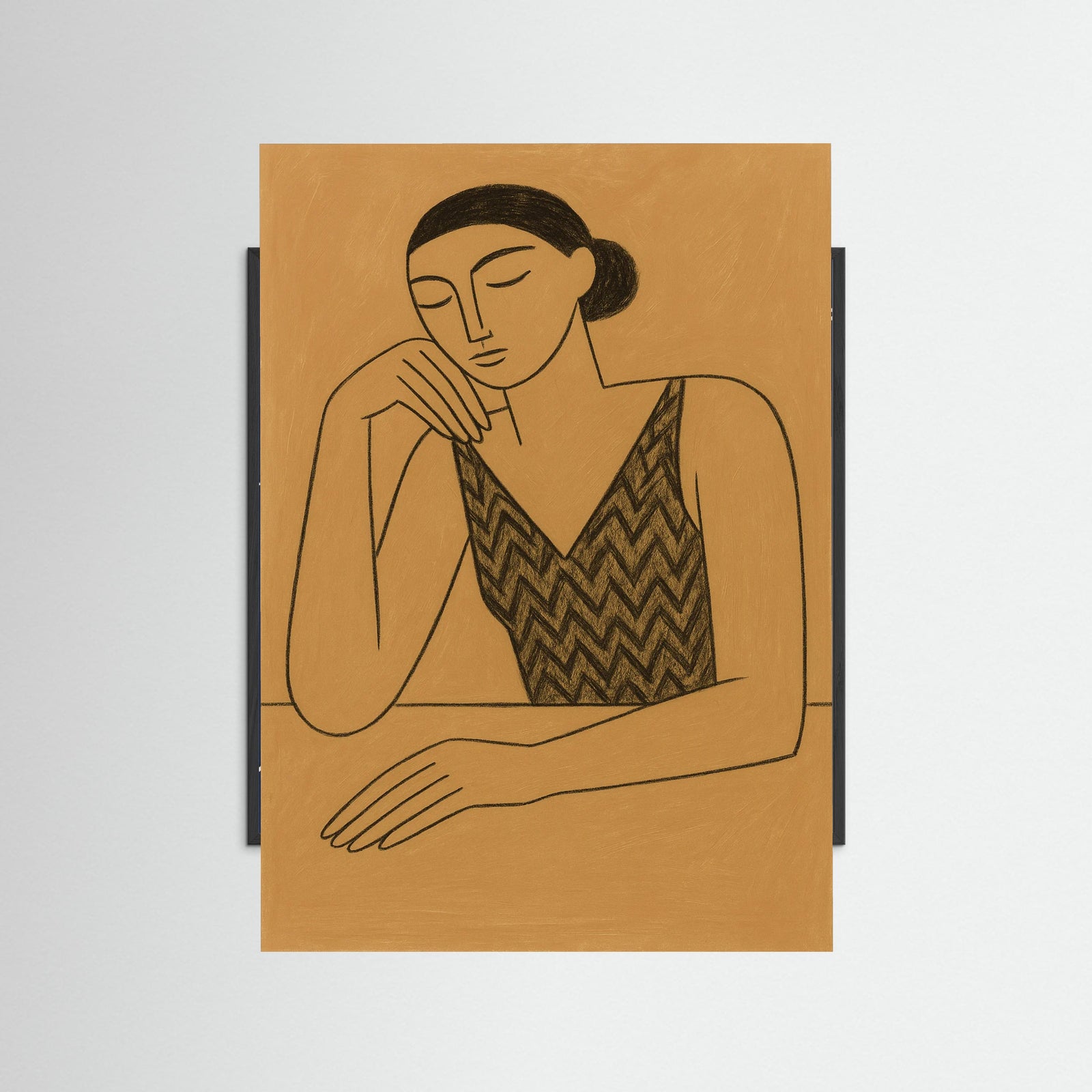 Black Wood Abstract Contemplation 2