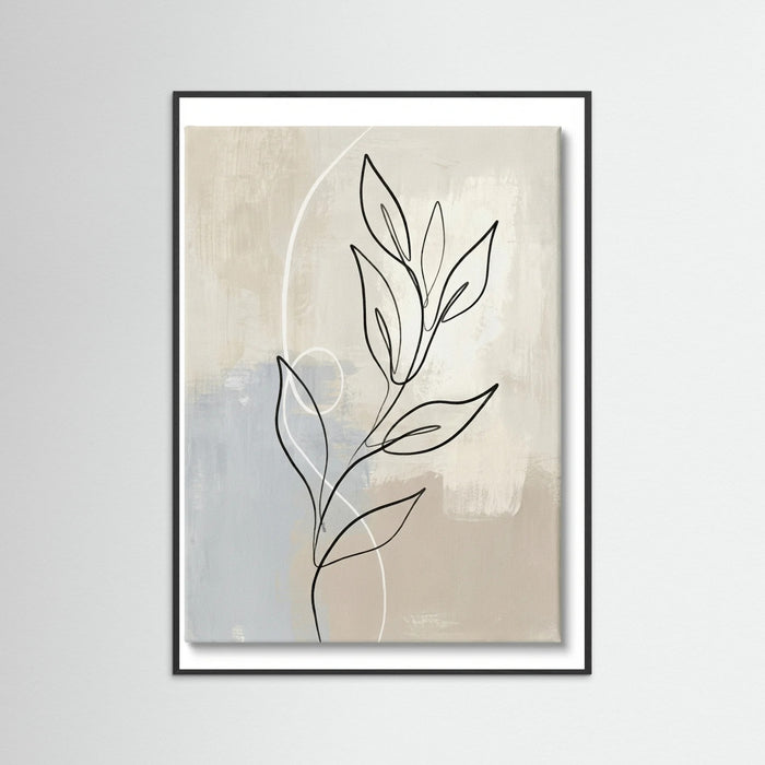 Black Wood Abstract Contour