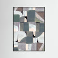 Black Wood Abstract Desaturate No3 Poster