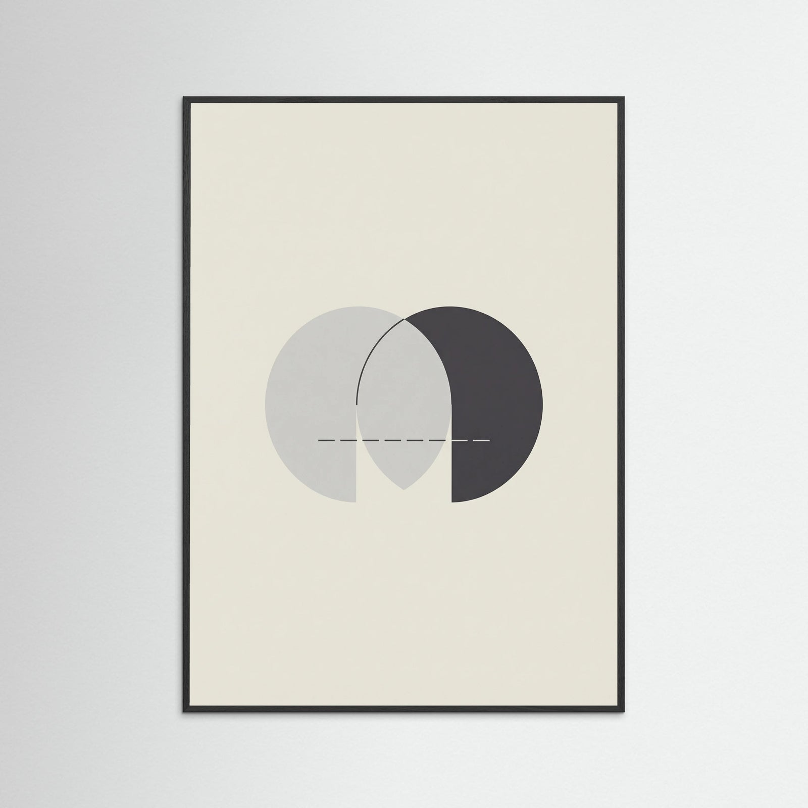 Black Wood Abstract Dual Forms