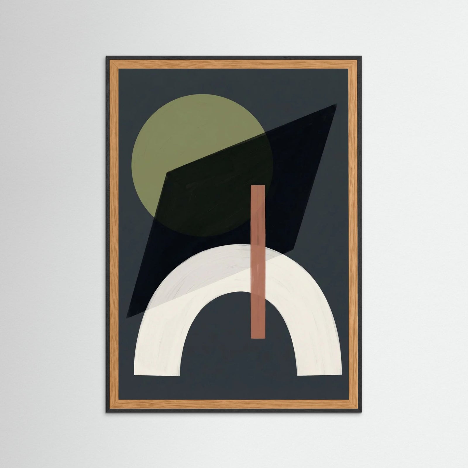 Black Wood Abstract Equilibrium