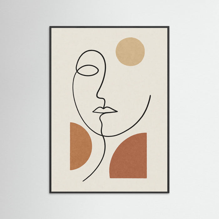 Black Wood Abstract Faces