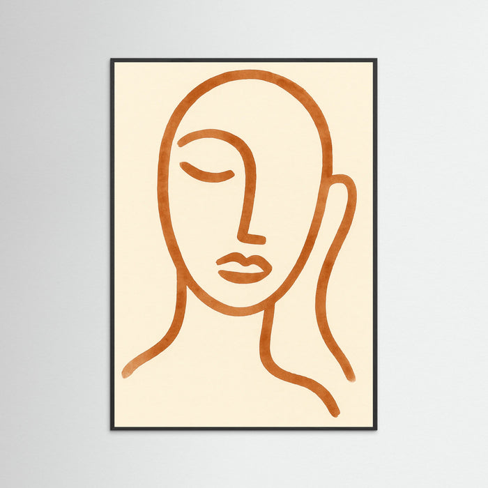Black Wood Abstract Faces
