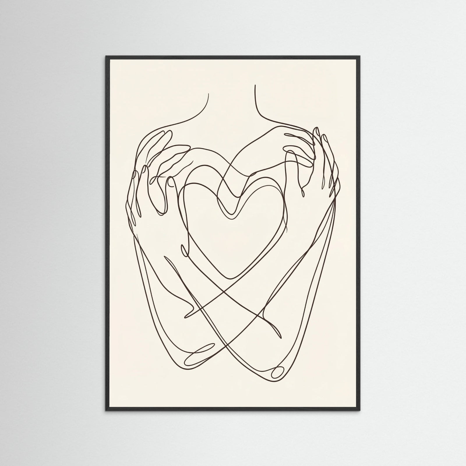 Black Wood Abstract Faces