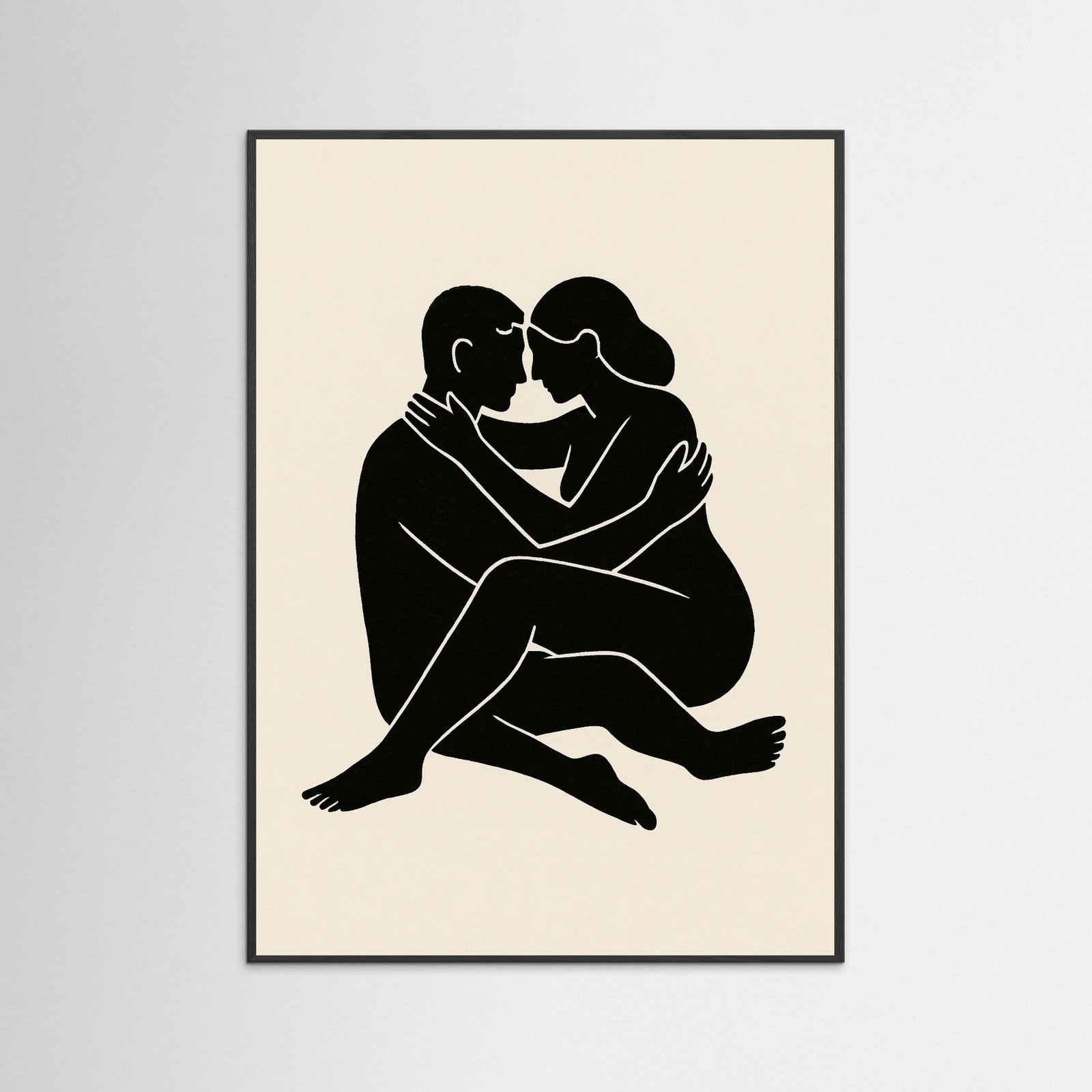 Black Wood Abstract Figure