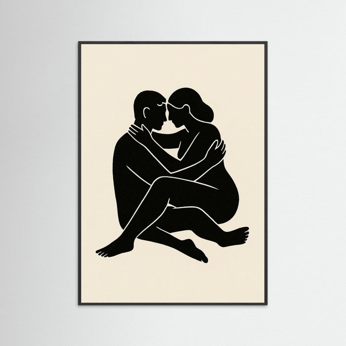 Black Wood Abstract Figure