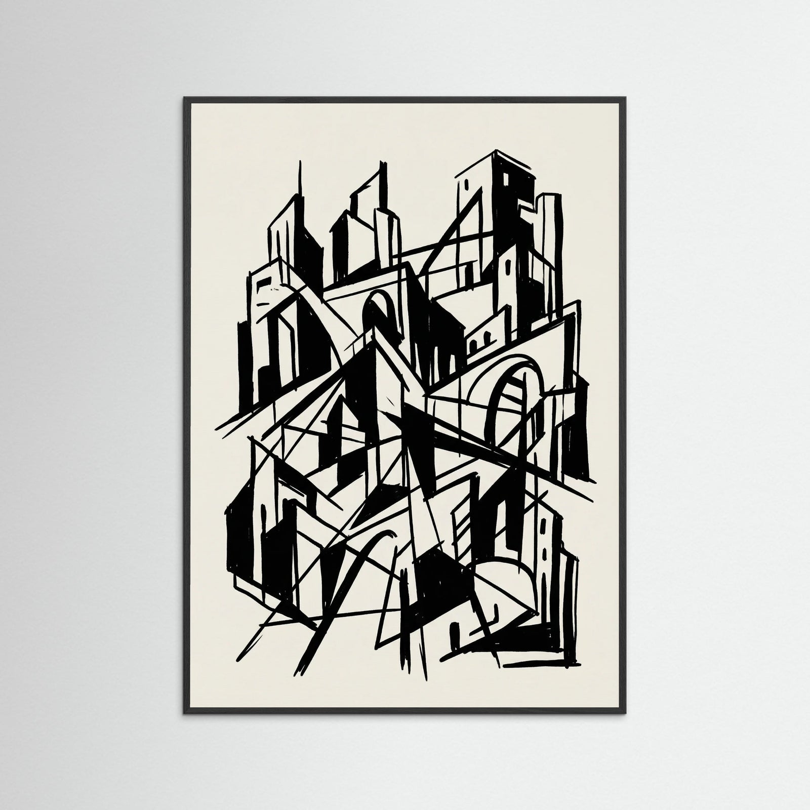 Black Wood Abstract Gallery Unveiling