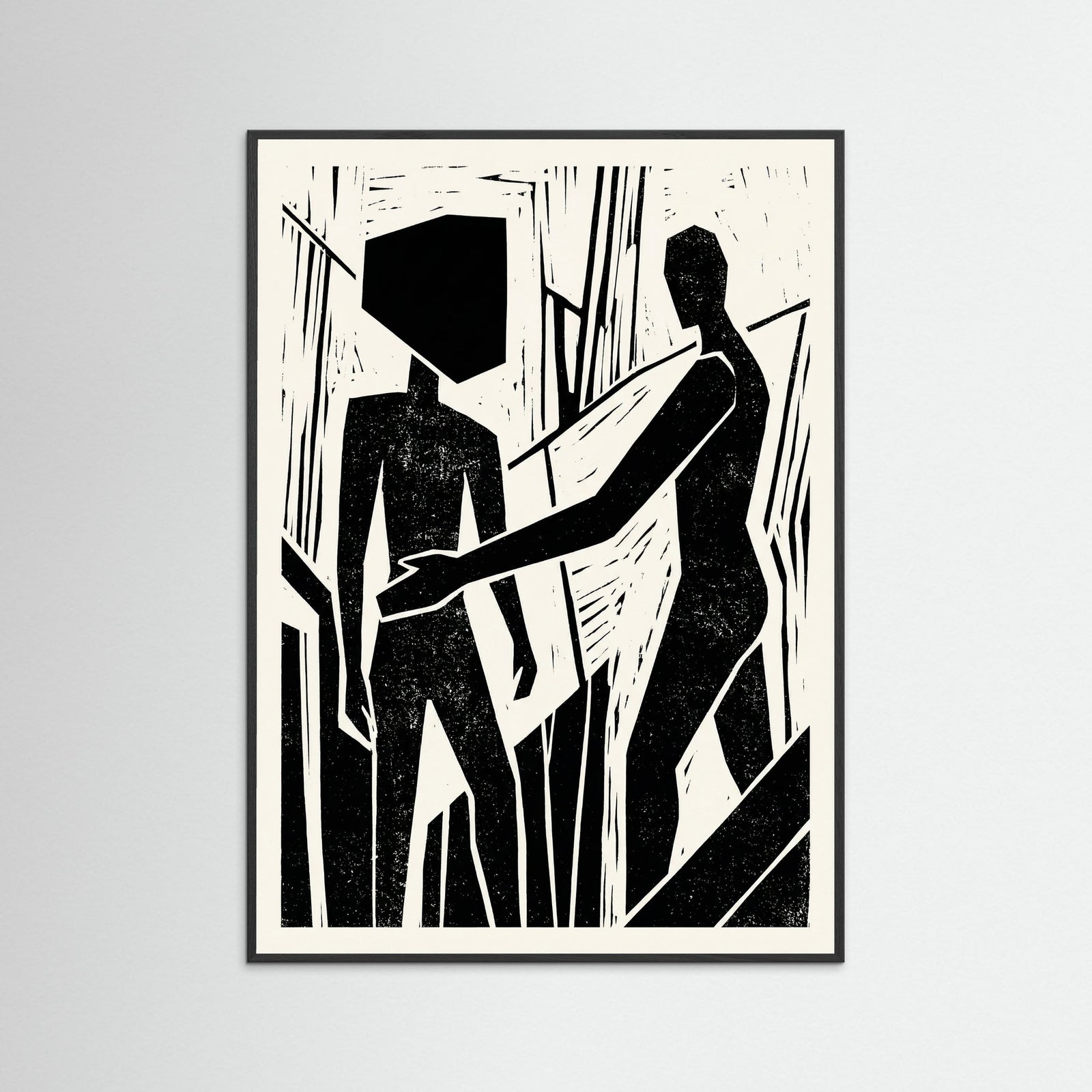 Black Wood Abstract Gaze