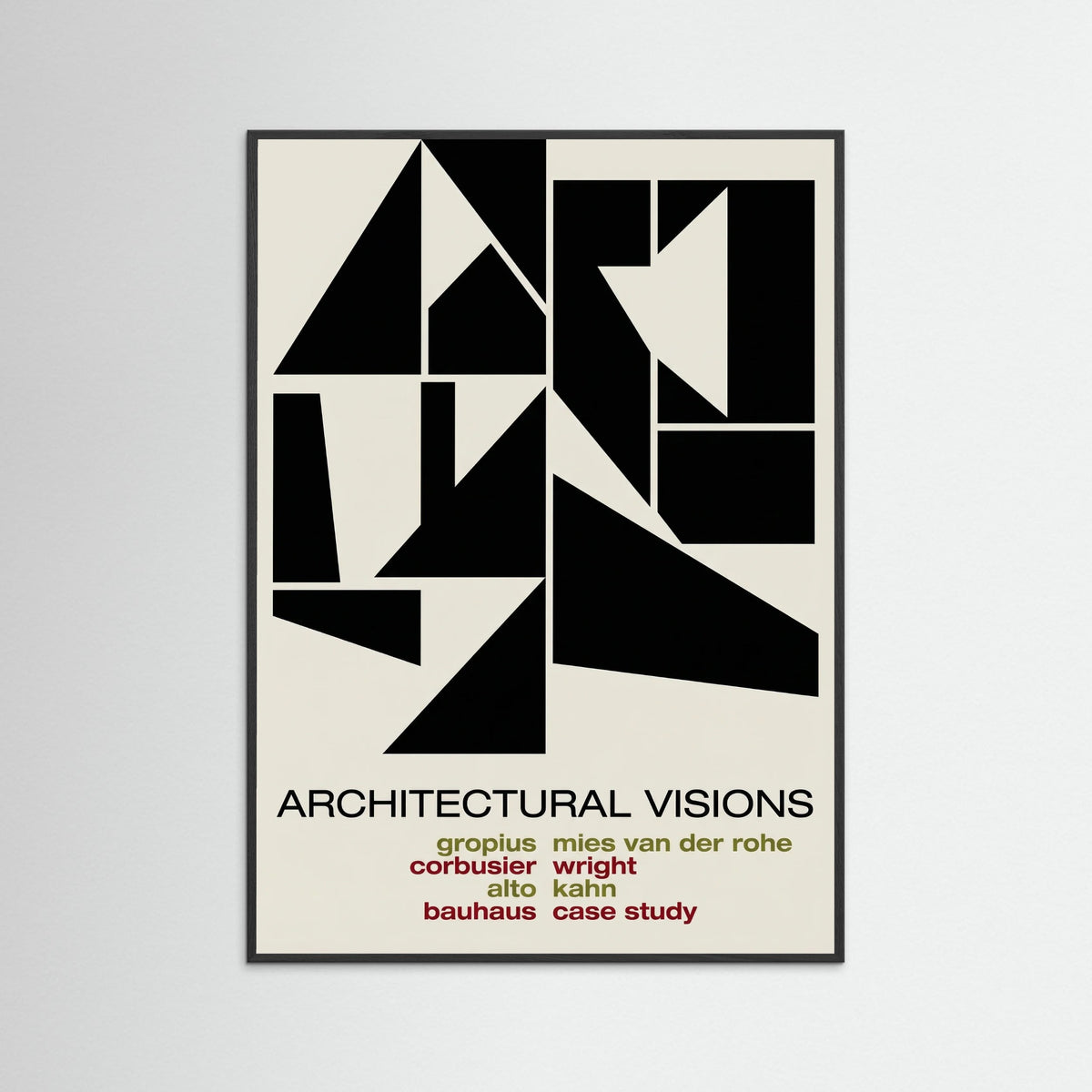 Black Wood Abstract Graphic Exhibition