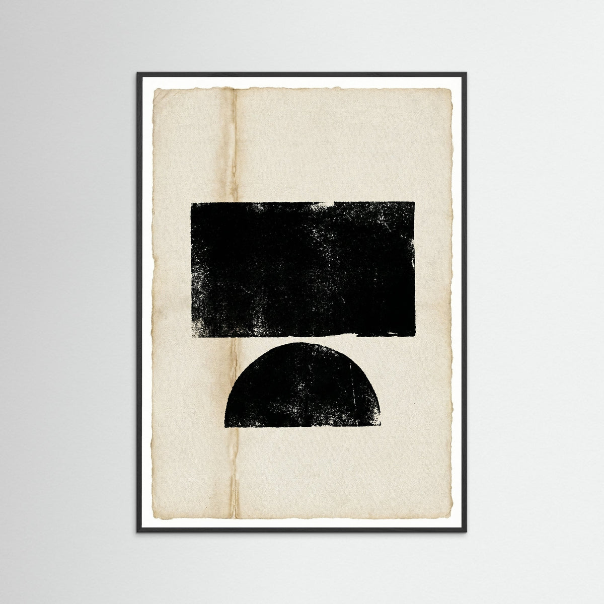 Black Wood Abstract Profile