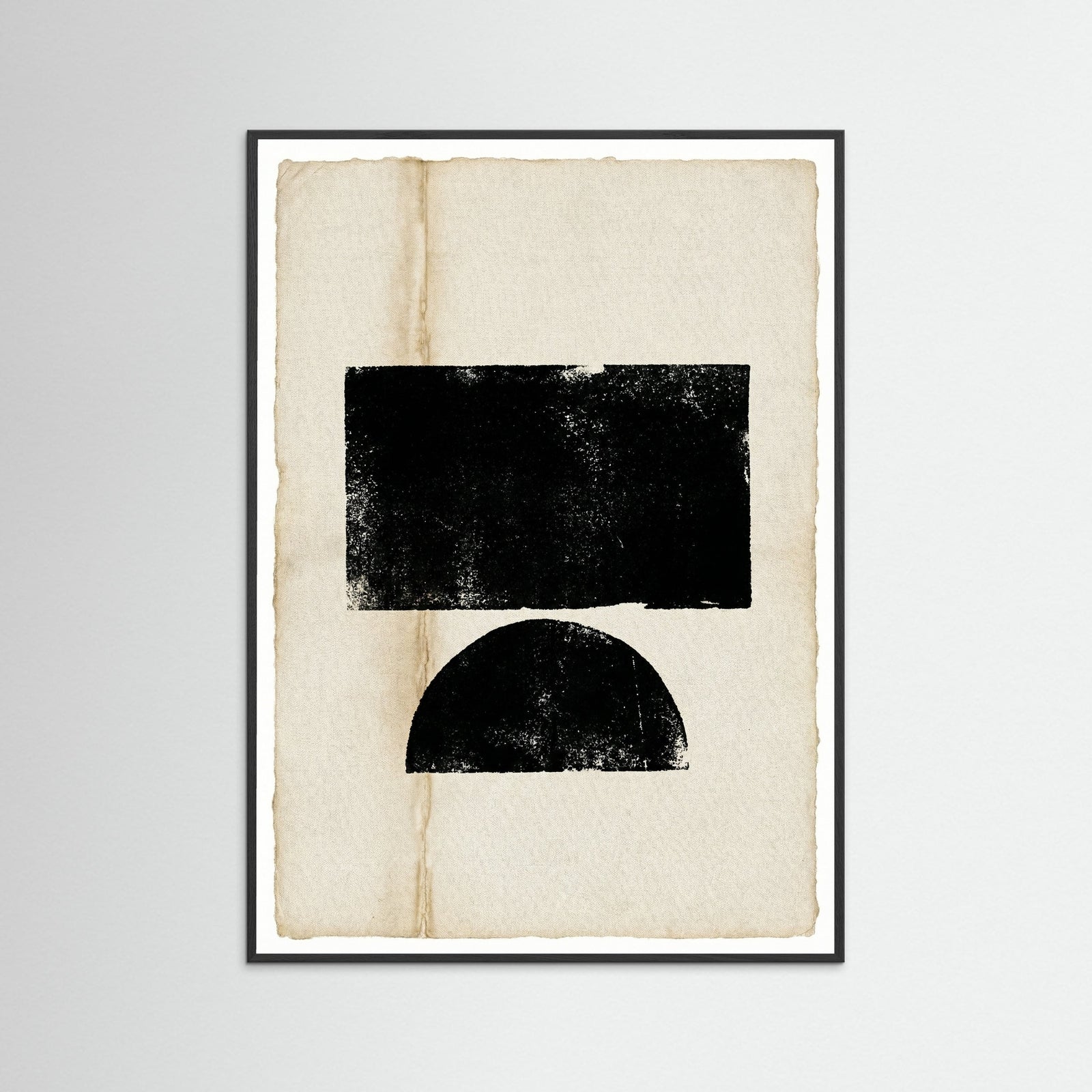 Black Wood Abstract Profile