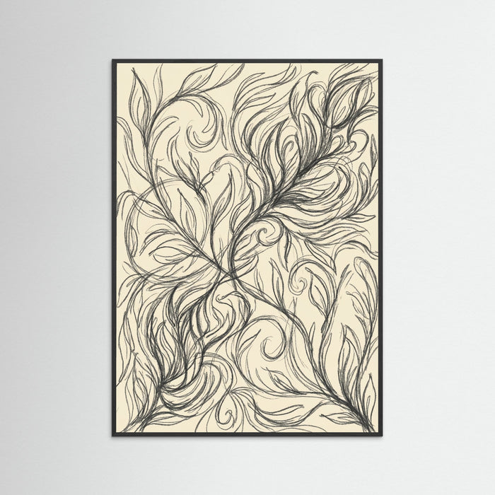 Black Wood Abstract Roses